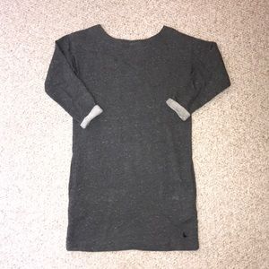 Grey sweater dress